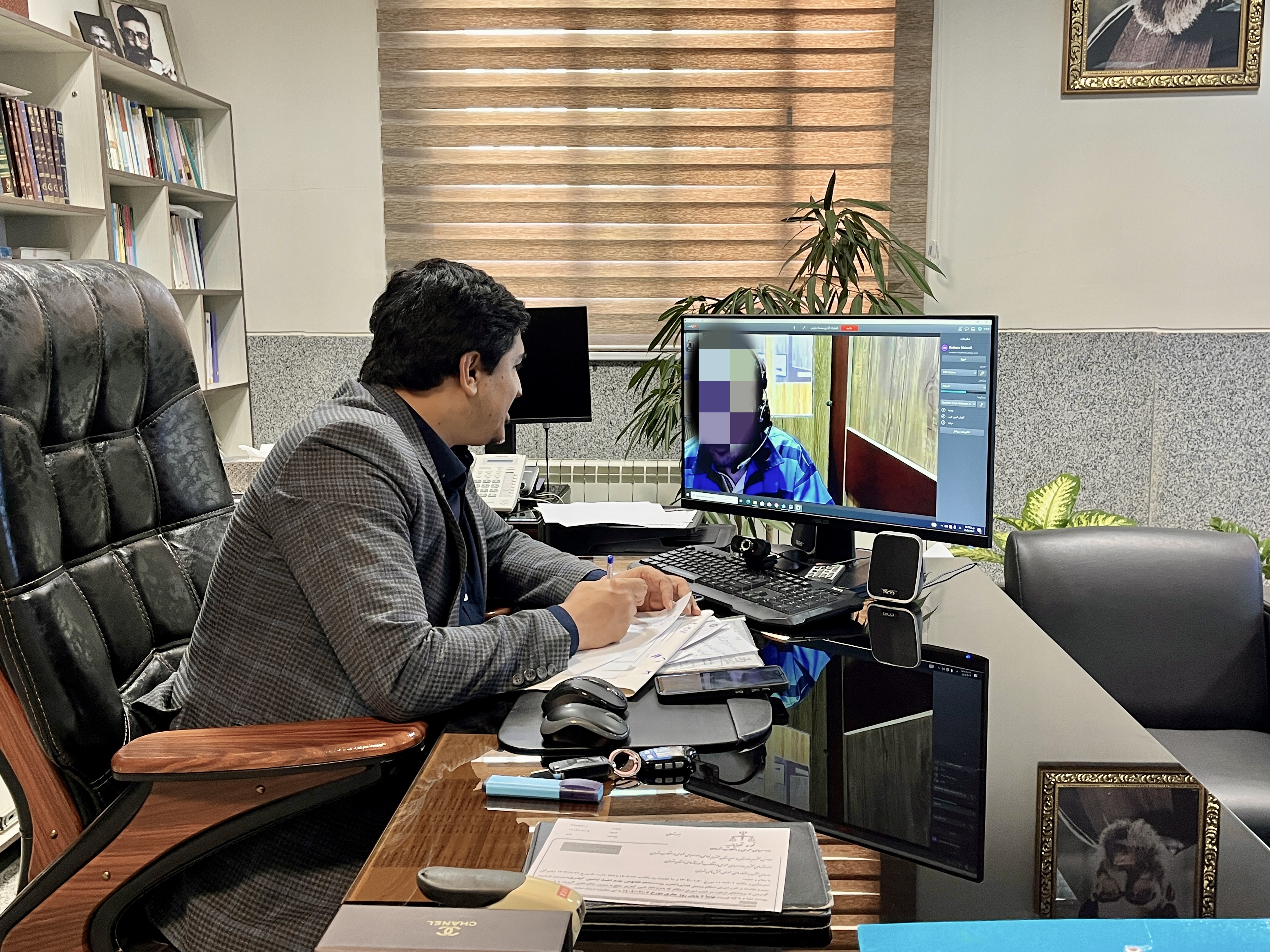 برگزاری ملاقات ویدیوکنفرانسی دادستان محترم شهرستان ملارد با زندانیان